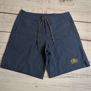 Zero Foxtrot Board Shorts Mens Medium Ripstop Surf Swim Beach Trunks Skull Blue
